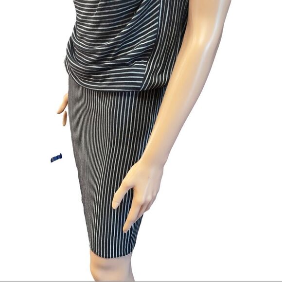Derek Lam Striped Drape Jersey Dress SMALL - Picture 8 of 15